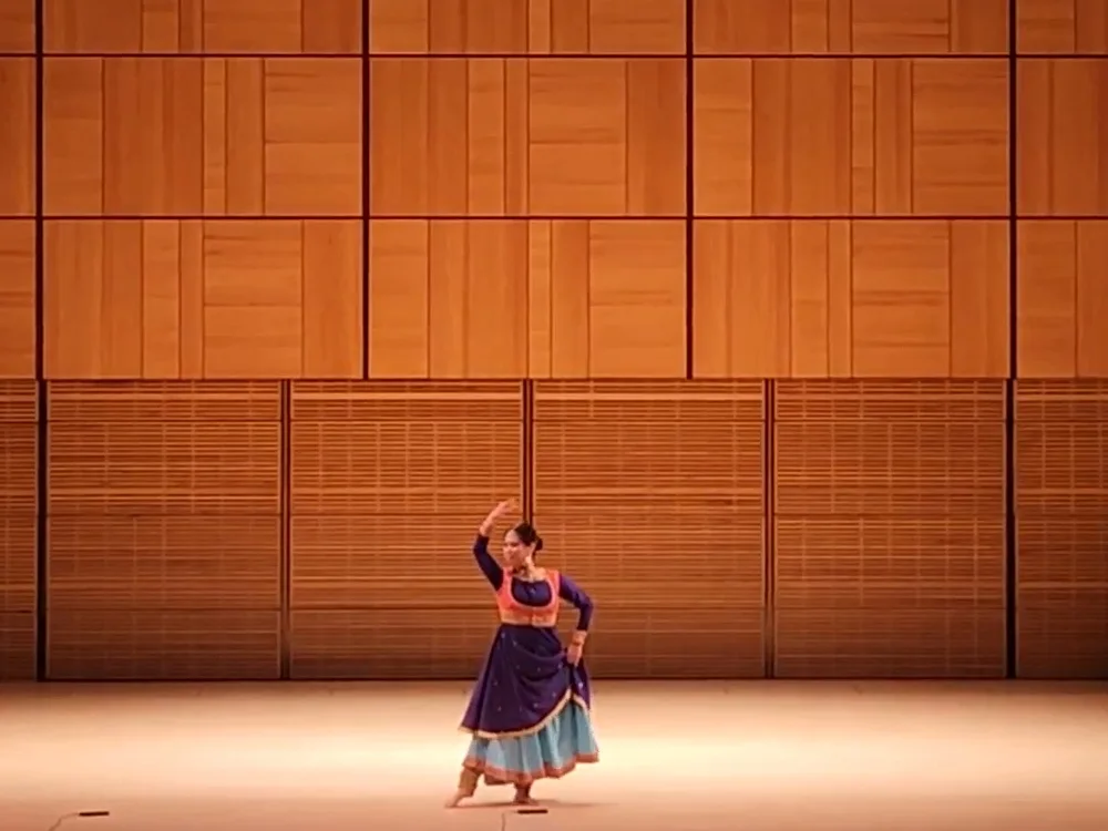 Jin Won performing Kathak with tabla and harmonium — US STREAM Arts & Cultural Festival, Zankel Hall, Carnegie Hall, Feb 21, 2025